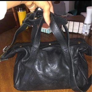 Black madewell leather tote purse crossbody